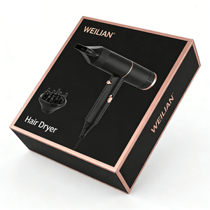 Silent Ionic <strong>Hair</strong> <strong>Dryer</strong> <strong>with</strong> <strong>Comb</strong> <strong>Attachment</strong> for Home Hotel &amp; RV Use-Low Noise Compact Lightweight for Women - Product Image 2