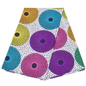 Personalizado 100% algodón Jawa africano cera impresa tela impresión ropa tela para vestido pagne