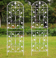Lot de 2 treillis de jardin en métal blanc robuste anti-escalade pour les amateurs de fruits tropicaux et les passionnés de brassage maison