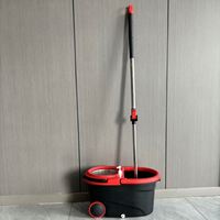 Offres Spéciales de nettoyage des sols réglable rotatif propre microfibre vadrouilles rotatives ensemble de seaux magiques rotatifs à 360 degrés