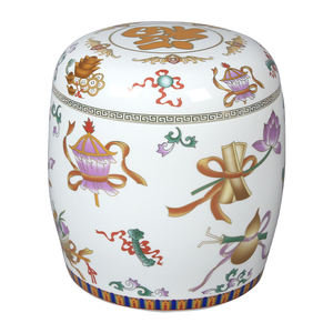 Toptan bebek dayanıklı renkli hazine çin Feng Shui şanslı sembol emaye seramik Urn renkli anıt külleri - Product Image 1