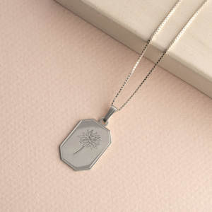 Collar de margaritas de acero inoxidable chapado en oro de 18k, joyería resistente al agua con flores de <span class=keywords><strong>nacimiento</strong></span>, personalizado, regalo para niña 2023 - Product Image 4