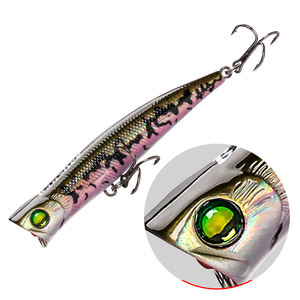 Pike Popper Leurre VP03 Top Water Koder Tackle Réaliste 3D Yeux Chine Qualité Topwater ABS Appât En Plastique à Vendre Basse Leurre <span class=keywords><strong>Prix</strong></span> - Product Image 1