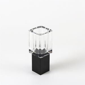 2024 नई आगमन मशाल सरल काले vase के लिए अन्य घरेलू सजावट के लिए वाणिज्यिक थोक क्रिस्टल फूल vase - Product Image 6