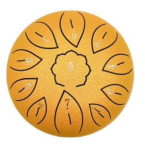 Premium Steel Tongue Drum Six Inch Eleven <b>Tone</b> C Key Handpan For Meditation Yoga Music Practice - Product Image 3