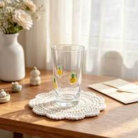 Gelas Minuman Kaca 400 ml Custom Grosir, Shaker Koktail, Shaker Wine dengan Tutup Stainless Steel