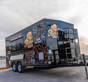 Color Design Food Trailer Fully Equipped Food Truck Movable Kitchen Customized Style Popular Used <b>for</b> Sale - Product Image 2