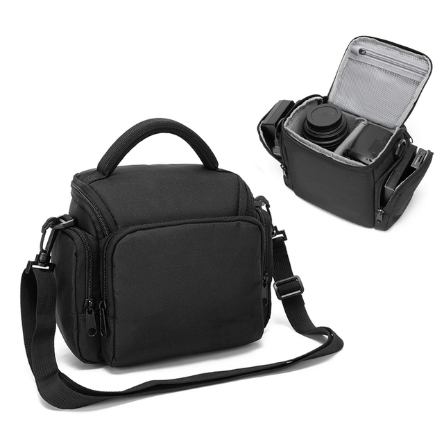 Wholesale Outdoor Portable Nylon Camera Bag Waterproof SLR Shoulder Bag with Zipper Closure Compatible for Canon Sony