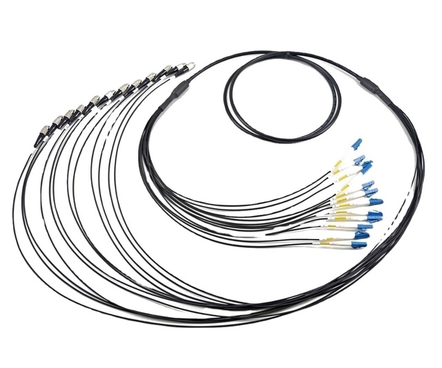 Reinforced SM OM3 Outdoor 12core LC/UPC 7.0MM LSZH Cable Armored CPRI Optical Optic Fiber Patch Cord