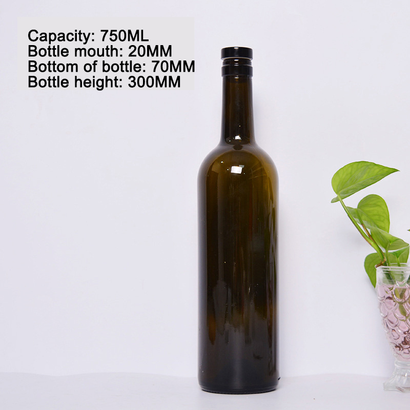 Dark wine bottle