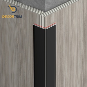 DECORTRIM Protecteur d'angle en alliage d'aluminium durable Bande de bord à angle droit décorative Garniture de bord de mur pour carrelage - Product Image 1