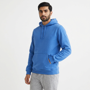 Men's Casual Winter Warm <b>Thick</b> <b>Fleece</b> Hoodie Spandex/Cotton Blend Full Sleeve Hooded Sweatshirt OEM Service Quick Dry Breathable - Product Image 1