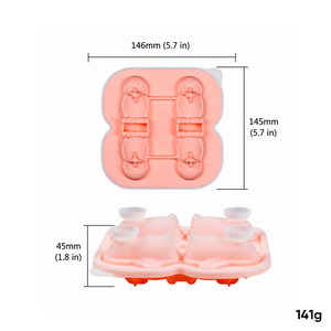 Molde de silicona para cubitos de hielo con forma de animales - Molde para hielo de whisky - Bandeja de silicona duradera para cubitos de hielo - Product Image 5