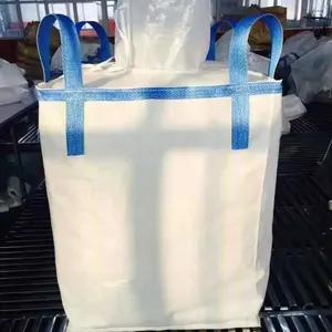 100% PP Bulk Open Top With Flat Bottom And Baffle 1000kg Jumbo Ton Bags Bbs