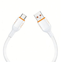 Câble de données USB-A vers Type-C en silicone 1M, charge rapide 3A, conducteur en cuivre pur, marque STONGWIRE, pour iPhone et Android, directement de l'usine