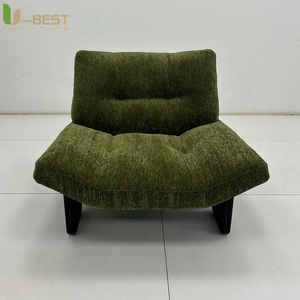 Fauteuil de hall d'hôtel U-best, siège central, style nordique moderne, chaise de salon classique en tissu pour bureau, club d'affaires, réception - Product Image 1