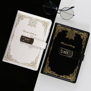 A5 PU Leather Business Style Promotional <b>Binder</b> <b>Notebook</b> Customized Logo Multifunctional Password Lock Silk Screen Printed - Product Image 1