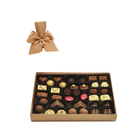 Boîte cadeau rigide vide personnalisée avec logo imprimé, emballage unique pour chocolat Kit Kat, recyclable, avec plateau et laminage mat
