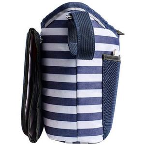 Choice Black and White Stripe <span class=keywords><strong>Cochecito</strong></span> Organizador Consola para padres con bolsillo para teléfono de malla grande - Product Image 5