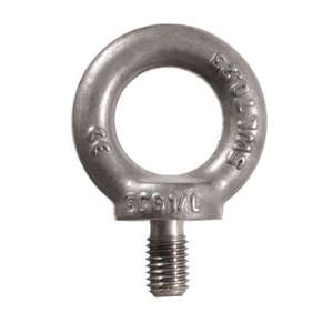 Écrou à oreilles en acier inoxydable forgé DIN 580 AISI 304 certifié CE, accessoires de levage et d'ancrage - Product Image 2