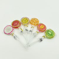 Sucette sucette en forme de fruit prix d'usine personnalisé en gros collations personnalisées