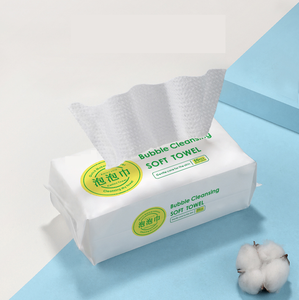 Toalla suave de limpieza de burbujas 100% poliéster viscosa Spunlace tela no tejida hogar multiusos toallitas de limpieza en seco - Product Image 1