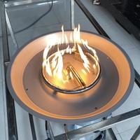 Brûleurs ronds au propane et au gaz naturel de 18 pouces en acier inoxydable, table à feu extérieure, système de kit de brûleur encastré, 55 000BTU.