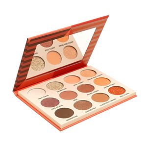 Palette de maquillage hautement pigmentée, logo personnalisé, sans cruauté, palette d'ombres à paupières nude - Product Image 4