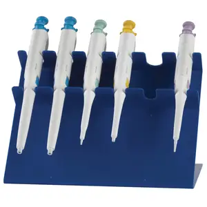 17x19x29.5 cm 6-Place Acrylic /ABS Plastic Blue Pipette Stand Drug Development Laboratory Pipettes Holder