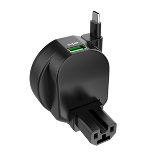 <span class=keywords><strong>Chargeur</strong></span> de téléphone pour vélo électrique à charge rapide 30W, <span class=keywords><strong>chargeur</strong></span> USB pour vélo électrique avec câble de type C rétractable de 1,4 mètre - Product Image 2