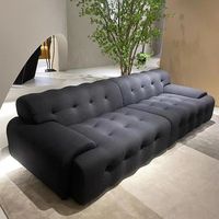 Ensemble de canapés modulaires de style européen en tissu compressé pour appartement, villa, canapés sectionnels économiques pour école en promotion