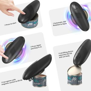 Hands Free Can Opener One Touch Electric Can Opener for Kitchen and Pet Food Cans - Product Image 3