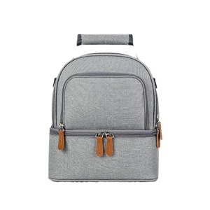 Sac à dos isotherme double couche en cuir pour maman, sac de <span class=keywords><strong>conservation</strong></span> portable pour <span class=keywords><strong>lait</strong></span> <span class=keywords><strong>maternel</strong></span>, sac à bandoulière pour activités extérieures - Product Image 5