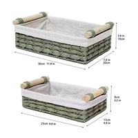 Panier de ferme de rangement en corde de papier Vaisselle Paniers de rangement pour ustensiles de cuisine Paniers durables