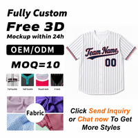 Maillots de baseball et de softball personnalisés par sublimation – Respirants et confortables