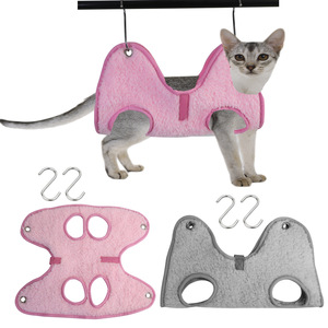 Cat Grooming <b>Hammock</b> MDC-01S Pink For Nail Trimming And Ear Cleaning Convenient Pet Care Solution - Product Image 5