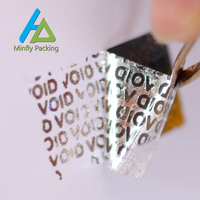 Autocollants holographiques laser VOID anti-effraction Minfly pour sceau de garantie personnalisé avec impression numérique