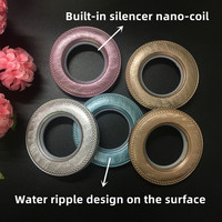 Œillets en tissu pour rideau silencieux, 1 pièce, doux, avec boucle, nouveauté
