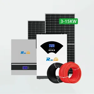 Raisun điện năng lượng mặt trời Máy phát điện với bảng điều khiển 2kw 4Kw Off Grid 10KW gió-năng lượng mặt trời Hybrid charge controller cho tuabin gió