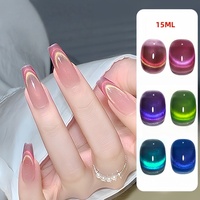 Vernis à ongles gel UV 60 couleurs de haute qualité, style français, effet magnétique œil de chat, sans HEMA, pour lampe LED, usage professionnel en salon, flacon