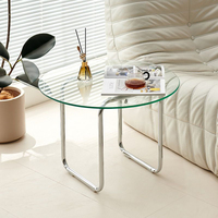 Vente en gros de verre trempé rond transparent de 12 mm et 48 pouces pour plateau de table de bar, emballé en carton