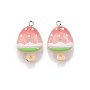 Pendentifs en résine pour artisanat, sucettes glacées, accessoires <span class=keywords><strong>DIY</strong></span> en résine, jouets alimentaires simulés, pendentifs collier <span class=keywords><strong>Cactus</strong></span> Fleur de pêcher - Product Image 5