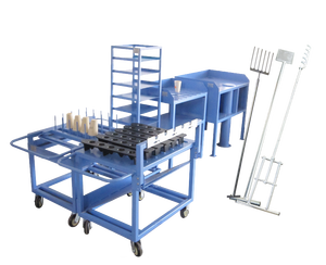 Fire Assay Multi-load et Multi-verse Tools Trolley Workstation Fourche Pelle Râteau - Product Image 6