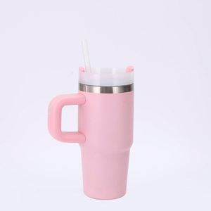 14oz Stainless Steel <b>Kids</b> Travel Cup with Straw Handle Insulated Beverage Tumbler for School Outdoor - Product Image 6