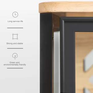 Villa panoramique en verre pour chat et lapin - Espace de vie intérieur luxueux multicouche en bois massif, mobilier pour animaux de compagnie, cadeau - Product Image 3