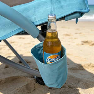 Silla de Playa Plegable de Tela Oxford, Estructura Estable en Forma de X, Silla de Ocio para Exteriores con Bolsa de Transporte para Viajes - Product Image 3