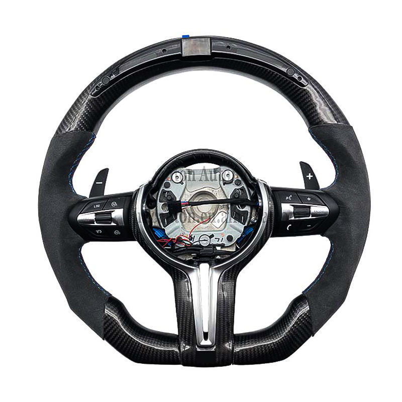 f10 Alcantara+Carbon fiber+LED+tri color stitching