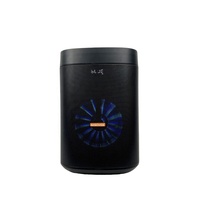 Haut-parleur Karaoké 8 pouces 60W avec micro filaire LED RGB et écho pour téléphone portable, utilisation extérieure, fêtes de famille et mariages