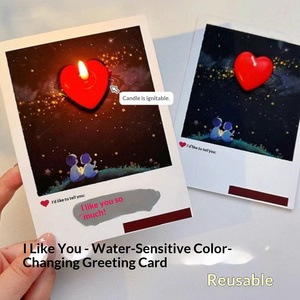 Innovativa Nuova Cartolina Riutilizzabile con Messaggio Nascosto ad Effetto Acqua, per Dichiarazioni d'Amore, Compleanno, 520, San Valentino, Personalizzabile - Product Image 6