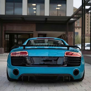 สปอยเลอร์หลังคาร์บอนไฟเบอร์แท้คุณภาพสูงสำหรับ Audi R8 V8 V10 ปี 2007 - 2016 - Product Image 3